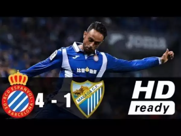 Video: Espanyol VS Malaga 4-1 ? Resumen Y Goles ? 13/05/2018 HD ? LaLiga